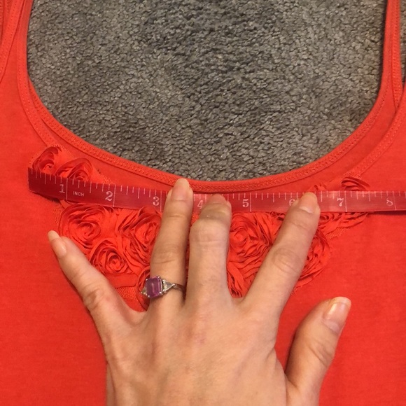 NY&CO Orange Camisole with Roses - Picture 9 of 9